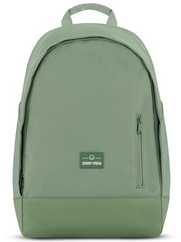Johnny Urban Rucksack Damen & Herren Grün - Neo - Daypacks mit 16 Zoll Laptopfach für Schule, Arbeit & Uni - Sportlicher Tagesrucksack - Schulrucksack Teenager - Wasserabweisend