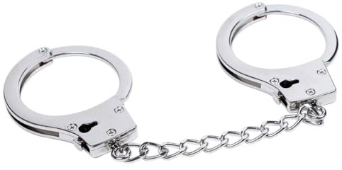 HOUSON Manette in acciaio, manette di sicurezza resistenti, robuste manette standard