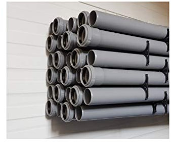 Tubo HT en diferentes tamaños en gris (mercancía de barra) (plástico, HT 40 mm, 96 cm de largo)