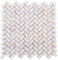 Mosaik Fliese Marmor Naturstein Herringbone Golden Antik Marmor-Mosaik Marble für BODEN WAND BAD WC DUSCHE KÜCHE FLIESENSPIEGEL THEKENVERKLEIDUNG BADEWANNENVERKLEIDUNG Mosaikmatte