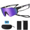 Schnelle Brille,Fahrradbrille Herren Polarisiert,Sportbrille Fahrrad Damen Sonnenbrille UV400 Schutz Radbrille Laufbrille für MTB Laufen Rennrad Fahrrad Ski Fischen Golf Rave Outdoorsport,Lila