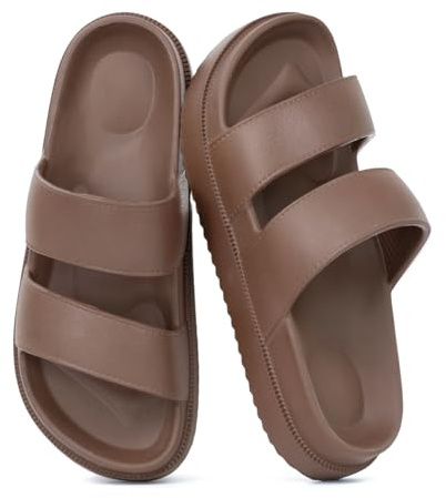 XUNBAI Eva Tongs Sandales d'extérieur pour homme et femme Semelle antidérapante légère et respirante Utilisation multiple pour la plage, la randonnée et la maison Matériau écologique