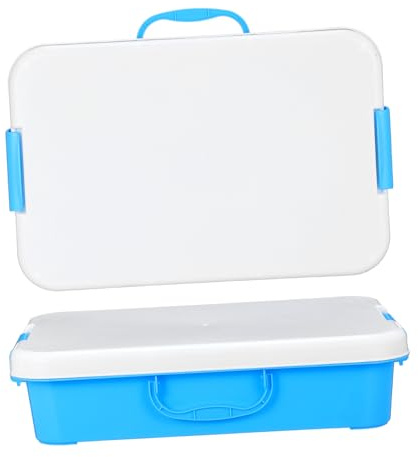 TOPBATHY 2pcs Portable Sand Tray with Lid Storage Box Sandbox with Handle for Multifunctional Storage for Sandbox and Items