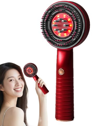 Weqizuerqi Masseur électrique du cuir chevelu - Appareil de massage de la tête - Applicateur d'huile - Brosse de relaxation portable étanche avec 3 modes pour femme et - Douche Voyage