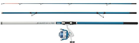 Mitchell Neuron SW II Ensemble Canne et Moulinet Surf | Ensemble de pêche en mer Depuis Le Rivage | Moulinet à 1+1 roulement | Corps en Graphite | 8000 | 4,50 m | 100-200 g