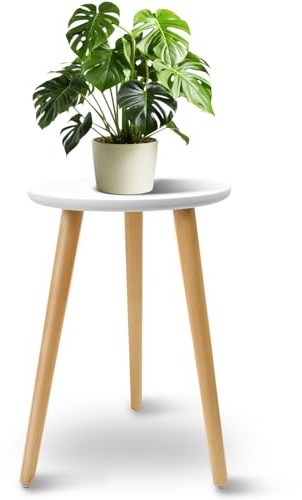 Cyiecweu Soporte Plantas Interior, Estanteria para Plantas, Soporte Macetas Interior para Patio, Jardín, Esquina, Balcón, Sala de Estar (Blanco)