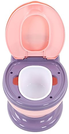 Dilwe Orinal Universal para Bebé con Inodoro Tipo Convexo y Deflector Elevado, Ideal para Niños de 2 a 4 Años, Incluye Accesorios (Púrpura rosado)