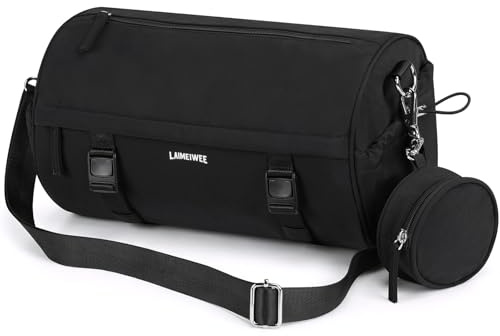 LAIMEIWEE Bolsa de Deporte pequeña de 15 l para Hombre y Mujer, Impermeable, con Compartimento húmedo y Correa para Esterilla de Yoga, Bolsa compacta para Gimnasio, Yoga, Viajes, natación y Sauna