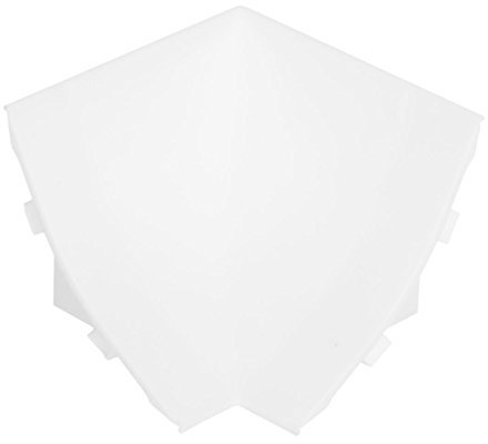 HOLZBRINK Innenecke passend zum Dekor Ihrer Abschlussleisten Weiß Innenkante PVC Küchenabschlussleiste 23x23 mm