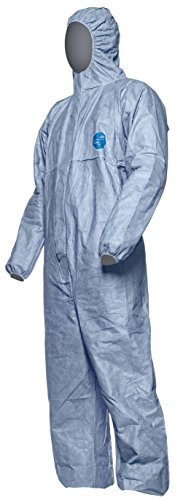 DuPont Tyvek 500 Xpert | Chemical Protective Clothing with Hood, Category III, Type 5-B and 6-B | Robust yet Lightweight | Blue | Size M