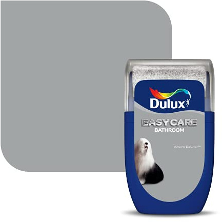 Dulux Easycare Bathroom Tester Paint, Warm Pewter, 30 ml