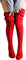 FGFD&OU Calze da Donna Sopra il Ginocchio Calzini Termici Invernali Extra Lunghi Calze Natalizie Calzettoni a Maglia Calze di Coscia Retro Scaldamuscoli per Lady e Ragazze (Rosso)