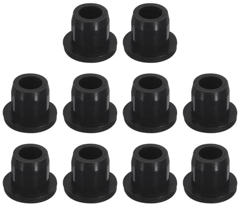 QUARKZMAN 10 st svarta öronproppar, gummipropp för hål 10–11 mm/0,39–0,43 tum