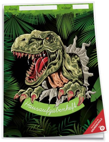 TRÖTSCH - Hausaufgabenheft Grundschule Dino: Schulplaner Hausaufgabenheft Timer Terminkalender (Dinosaurierwelt: Alles rund um die Dinos)