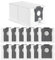 Kaiyaner 12 PCS Sac Aspirateur pour Dreame L10s Ultra Gen 2 / L10s Pro Ultra Heat / X30 L40 Ultra / X40 X50 Ultra Complete, Mova E30 Ultra / P50 Pro Ultra Sacs Rechange Accessoires Détachées 3,2L