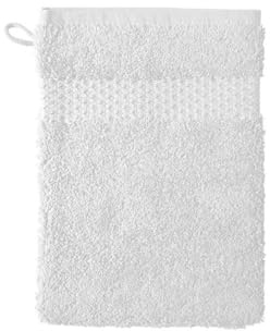 Yves Delorme Etoile Blanc Mitt - Extra Plush and Soft Luxury Bath Linens - 100% Natural and Organic - High Absorbency Turkish Towel
