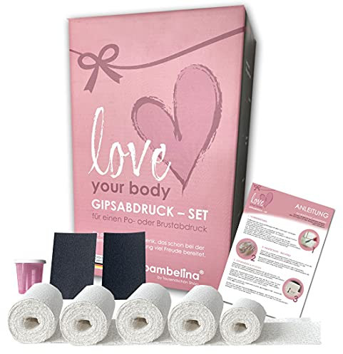 Das Geschenk für Verliebte, Valentinstag, Jahrestag, Bodyabdruck Set, Gipsabdruck von Brust oder Po, Gipsabdruck Oberkörper,
