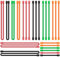 Senhai 24 Stück Twist Krawatten, 1812 3& 6 Silikon Kabelbinder Wiederverwendbare Gummibänder Halter für Cord Management Cording Hanging - Schwarz, Grün, Orange, Rot