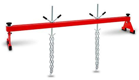 EBERTH Pont Moteur avec capacité de Charge de 500 kg avec 2 Crochets de Levage, Traverse Moteur pour Le Haut, utilisable sur Presque Tous Les véhicules, réglage Universel, Support Moteur