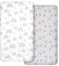 2 Stück Jersey Spannbetttuch für das Kinderbett, 100% Mikrofaser- Atmungsaktiv, 120 x 60cm Öko-text100 Gemütliche und leichte Baby Bassinet Laken, Passend für alle Matratzenformen（Regenbogen）