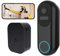 SURNICE WLAN Video Türklingel mit Kamera, 1080P Kabellose Video Doorbell mit Gong, 2,4/5GHz WLAN Klingel Haustür mit PIR Personenerkennung, 2-Wege-Audio, 160° Ultraweitwinkel, Nachtsicht
