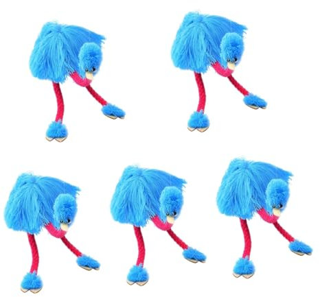 BESTonZON 5st Straußen Marionette Interessante Marionetten Straußenpuppen Kinder Marionette Puppen Für Kinder Straußen Kuscheltiere Marionette Straußenpuppe Kiefer Niedlich Vorgeben