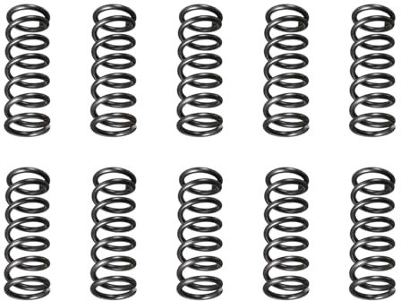 DTGN 1,2x9x25mm(DxODxL) Kompression Fjäder 10 st Stål Svart | Perfekt för maskiner, fjäderförlängning