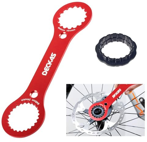 YGCQFH BB Axis Wrench, Aluminium Alloy Bottom Bracket removal Tool, DUB/TL-FC32 Double-Ended BB Spanner, Compatible with TL-FC25/TL-FC24 Adapter, Bicycle Repair Tool, Lightweight & Durable