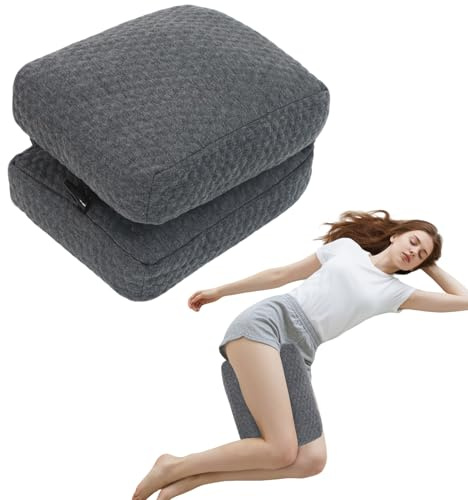 RoamReady Cuscino per ginocchia per chi dorme di lato, cuscino di supporto per gambe per dolore all'anca, allineamento liscio della colonna vertebrale per un sonno migliore, cuscino ideale per dormire