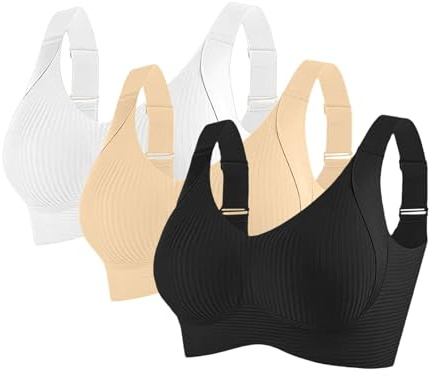 Soutien Gorge Push up sans Armature,Sport Yoga Push Up Anti-Affaissement Soutiens-Gorge Grande Taille à Maintien Supérieure Doux et Respirant Brassière,Soutien Gorge Adolescente
