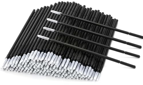 400Ps Disposable Micro Brushes, Micro Swabs for Makeup, Disposable Micro Applicator Brush, Black Mic ro Applicators, Brush Applica tor, Long Tips Mi cro Brus h Applicato r for Eyelashes Extensions