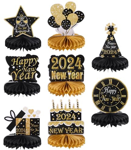 Homoyoyo 8pezzi Decorazioni Nido d'Ape in Carta per Festa di Capodanno Decorazioni Sfera Nido d'Ape per Festa di Primavera Artigianali per Feste