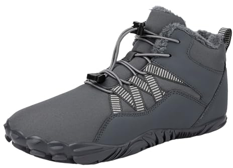 Generiska barfotaskor herr vinter, sportskor herr vinterskor med platt sula löparskor gym promenadskor mjuka sneakers lätta vandringsskor för fritid, camping