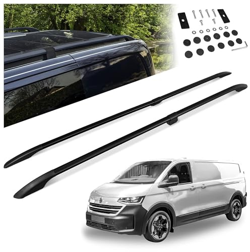 CHROMEMASTER | Barre da Tetto, Rail Tetto Compatibile con VW Transporter T7 L1 CORTO 2025+; Sono Utilizzate per il Montaggio di Portapacchi, Box da Tetto o Portabiciclette | Costruzione in Alluminio