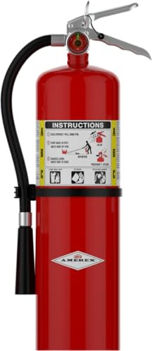 Amerex B456 ABC Dry Chemical Fire Extinguisher with Aluminum Valve, 10 lb. with Bracket