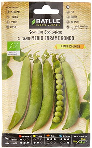 Graines Bio de Batlle - Petits Pois moyens à rames rondo (20g)