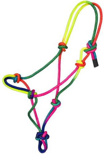 Tough 1 Cavezza in Corda in Miniatura Multicolore, Grande