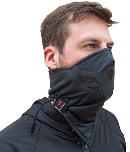 Grace Folly Half Face Mask for Cold Winter Weather. Use this Half Balaclava for Snowboarding, Ski, Motorcycle. (Many Colors) (Black)