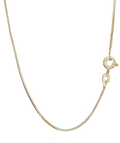 NKlaus 42cm Venezianerkette 585 Gelbgold 14 Karat elegante Halskette filigrante Breite 0,7mm Collier 1,65g federleicht 9350