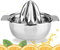 Gerhannery Zitronenpresse mit Behälter, Food Grade 304 Edelstahl Zitruspresse Manuell, Robust Orangenpresse Hand Fruchtpresse Manuell Citruspresse für Zitronen Orange Grapfruit, Durchmesser 13cm
