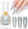 MIZHSE Nagellack Set Glitter Nagellack Schnelltrocknend Metallic Nagellack Regenbogen Nagellack Glitter Shining Nail Art Holographic Nagellack Silber Gel Nagellack Ohne UV Lampe Nail Polish Set 15ml