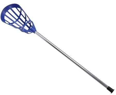 Xiuganpo Aluminum Alloy Lacrosse Stick, Pportable and Lightweight Lacrosse Training Stick with Professional Head, Practice Lacrosse Sticks for Beginners and Training (Blue)