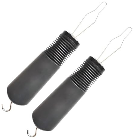 2 Pack Button Hook and Zipper Pull - Button Hook Tool - Button Helper Tool - 2 in 1 Dressing Aid Assist for Senior Elderly Arthritis Disabled