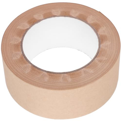 Gatuida Cinta Adhesiva Activada Agua para Pintura Acuarela Cinta de Papel Kraft 48Mm para Enmarcar Cuadros y Sellado Artístico para Suministros de Embalaje y Decoración