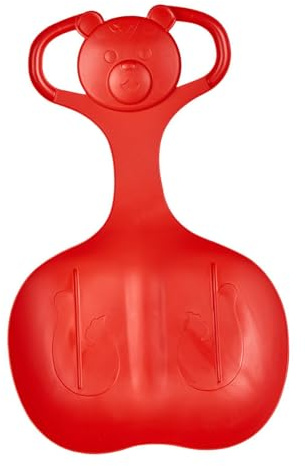 lopituwe Snow Sled Flyer Flying Board Cold Resistant Lawn Lightweight Sturdy Sledding Outdoor Fun Activity Grass Boarding Downhill Sled Toboggan Sledge Luge Grass Sliding, Red