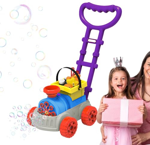 Cortacésped Soap Burbujas | Automático Eléctrico De Empuje Juguete Divertido Espuma Playa - Cortacésped Burbujas para Niños,para Niños Niñas Chicos Cumpleaños Navidad Pascua Exterior Jardín