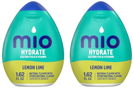 Mio Sport Liquid Water Enhancer, Lemon Lime, 1.62 Ounce, Pack of 2