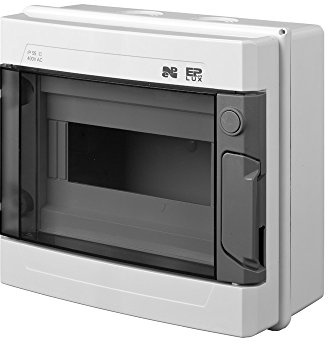 EPN Sicherungskasten Aufputz Verteiler Kleinverteiler max. 9 Automaten IP55 Aufputz-Verteiler Feuchtraum
