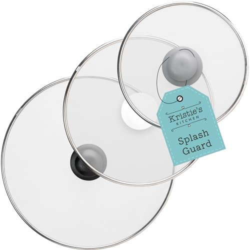 3 Pièces Couvercle Anti Projection Grille Anti-Éclaboussures Poêle | Set de 3 Écrans de Friture en Acier Inoxydable | Maille évite Les brûlures | 20cm-25-32cm