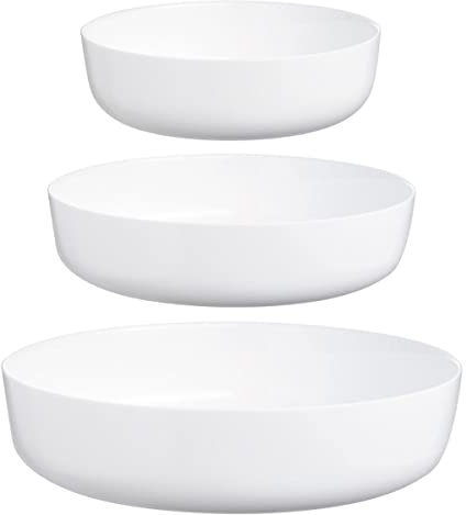 Luminarc - Plato para servir, blanco, 26cm + 22cm + 18cm